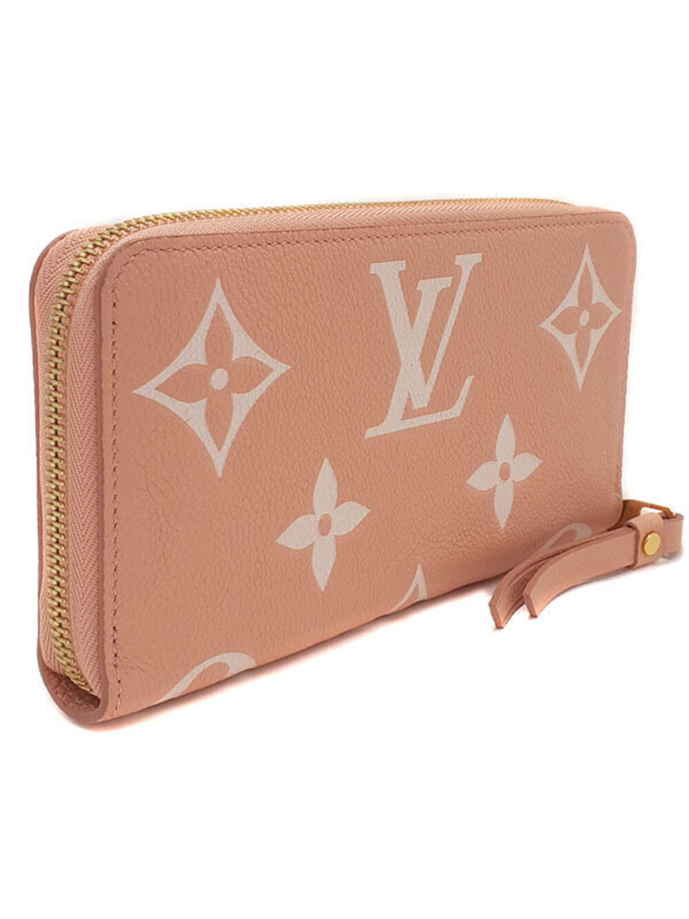 Louis Vuitton Wallet Monogram Bicolor Zippy Long Zipper Round Empreinte Brown
